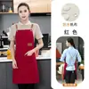 Delantal de lona ajustable logo impreso panadería pastelería ropa de trabajo Correa de hombro de mezclilla halter ropa de trabajo