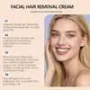 Oceaura Creme Depilatório Facial Suave Textura Suave para Depilação, Refrescante e Fácil de Enxaguar, Adequado para Limpeza Diária