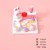 Novo Pacote de Materiais DIY para Casa de Bonecas Enfeites de Resina Acabados Animais de Paisagem em Miniatura Brinquedos de Comida Carros Enfeites de Mesa