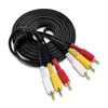Línea de Audio 3.5mm a Doble RCA Una Dos Línea de Audio Una Tres Línea AV Tres a Tres Línea RCA DVD