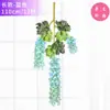 Decoração de Casamento Atacado Flor de Glicínia Simulação Sala de Estar Decoração de Jardim Flor de Feijão Vinha de Plástico Folha Verde Rattan Flor de Glicínia