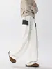 Pantalones Cargo Plisados de Cuadros de Moda para Hombre, Estilo Retro Americano, Pantalones Paracaídas Deportivos Versátiles, Pantalones Casuales de Calle