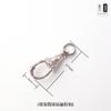 Cadena de Amuletos Budistas Tailandeses Joyería Botón DIY Acero de Titanio Acero Inoxidable Hebilla de Resorte Anillo Abierto Hebilla de Collar Hebilla Wm Joyería Xa