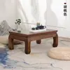 Mesa Kang Toda em Madeira Maciça Feita de Madeira de Ulmeiro Antigo, Sem Tinta, Sem Cera, Mesa Baixa, Mesa de Chá, Estilo Tatami, Mesa para Bay Window Estilo Chinês, Mesa de Jantar