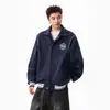 Chaqueta de Béisbol con Parche Bordado para Hombres y Mujeres, Marca de Moda, Nuevo Estilo Americano Universitario de Otoño, Chaqueta Casual Versátil para Parejas