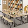 Mesa de Estudio Profesional, Mesa Grande de Estudio, Mesa para Clases de Capacitación, Caligrafía y Manualidades, Mesa de Dibujo para Jardín de Infancia, Mesa de Vidrio para Arte Infantil