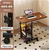 Mesa de Cabeceira Móvel Preguiçosa para Armazenamento em Casa, Escrivaninha para Apartamento Pequeno, Mesa Simples Multiuso Ajustável para Quarto