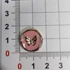 Gravata borboleta rosa galvanizada estilo francês borboleta florzinha rosto sorridente acessórios de plástico DIY capa de celular adorno de cabeça fivela de sapato patch