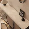 Tapete Retro para Mesa Lateral, Tapete para Mueble de TV, Impermeable y a Prueba de Aceite, Tapete para Entrada sin Lavado, Tapete para Zapatero, Tapete Protector Largo para Encimera