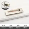 Manija moderna simple empotrada negra con ranuras para puerta de gabinete cajón de gabinete Manija dorada con ranuras para armario