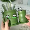 Portalápices Giratorio 360 Grados Panda Bambú para Niños, Niños, Estudiantes, Creativo y Lindo Contenedor de Bolígrafos de Alto Valor Decoración de Escritorio