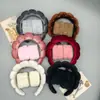 Set de Diadema y Muñequeras de Esponja para Nube Transfronterizo para Mujer, Terciopelo Estrellado con Pedrería Estilo Ins Accesorios para el Cabello de Celebridades de Internet Coreanas