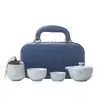 Horno Ge de Alta Gama Set de Té de Viaje Taza Portátil de Preparación Rápida Bolsa de Almacenamiento Tetera para Exteriores Regalo de Empresa Al por Mayor