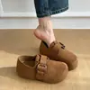Zapatos Birkenstock casuales de suela gruesa para aumentar la altura, de cobertura total, para personas menudas, nuevo estilo verano 2026, mocasines slip-on lindos y peculiares