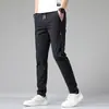 Calças Casuais Masculinas de Outono de Alta Qualidade de Hong Kong, Calças Longas Retas Slim Fit, Calças Esportivas Masculinas com Stretch Estilo Coreano Versáteis para Primavera/Outono