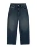 Pantalones Casuales Transfronterizos Europeos y Americanos Derschutze Jeans de Calle Bordados de Flor de Ciruelo Pantalones de Pierna Ancha Sueltos para Hombres y Mujeres Modernos