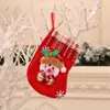 Meias de Natal, Sacos de Presente de Natal, Pingentes de Meias Pequenas de Natal, Enfeites para Árvore de Natal, Sacos de Decoração