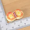 Acessórios de Resina Cola de Creme DIY Feitos à Mão Brinquedos Infantis Pão de Panificação Realista Enfeites de Cabelo de Resina Chaveiro