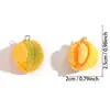 Colgante de Durian de Resina 3D Realista Transfronterizo Accesorios de Joyería DIY Collar Llavero Encanto de Fruta Decorativa