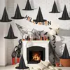 Sombrero de Bruja de Halloween Accesorios de Disfraz de Bruja Sombrero de Mago Decoración de Halloween para Hogar Jardín Porche Techo