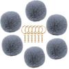 Bola de Pelo de Conejo Rex, Bola de Pelo Artificial, Accesorios para Joyería DIY, Llavero, Colgante de Bola de Pelo de Imitación, Esponjoso Creativo