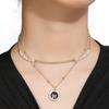 Collar de Piedra de Colores Dopamina Cara Sonriente Cadena para Clavícula Estilo Dulce Fresco Flor de Cuentas de Colores Colgante de Caramelo Amor Femenino