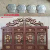 Accesorios para Puertas de Hierro Forjado con el Personaje'' (Fortuna) Estampado en Hoja de Hierro, Decoraciones de Puerta de Arte en Hierro con el Personaje'' (Riqueza y Fortuna), Lámina de Hierro Estampada con el Carácter'', Accesorios de Flor de Hierro