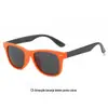 Óculos de sol infantis moda bege unha personalizado combinação de duas cores óculos de sol para exterior óculos de sol infantis à prova de UV