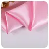 Tecido de Cetim de Alta Densidade em Cor Sólida em Estoque para Decoração de Casamento, Figurinos de Palco, Vestidos de Moda e Roupas Femininas