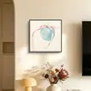 Pinturas decorativas para sala de estar, estilo pequeno e fresco, arte de parede para quarto de criança, pinturas em aquarela calmantes e sonhadoras, impressões de arte com tema de macaron, atacado