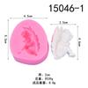 Alas Ángel Lindo Flip Azúcar Silicona Molde Horneado Mousse Pastel diy Refrigerador Pegatina Pegamento Crema Decorativo Molde