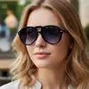 Nuevas Gafas de Sol de Aviador Tachonadas Retro de Moda, Protección Solar para Viajes al Aire Libre Conducir Personalizadas Gafas de Sol Transfronterizas