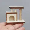 1:12 casa de muñecas casa de muñecas mini muebles escena miniatura simple liso en blanco estructura para trepar gatos