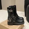 Botas de Vaquero Occidentales, Botas Largas Marrones Estilo Europeo y Americano, Botas Melard para Mujer, Estilo Delgado de Verano, Botas de Montar de Media Caña con Suela Gruesa
