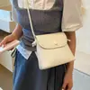 Bolsa Transversal de Ombro Único Moda Verão Nova Transfronteiriça Textura Casual Bolsa Simples Design de Nicho Bolsa Quadrada Pequena Feminina