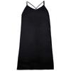 2024 primavera nuevo cuello en V fondo sexy falda de tirantes color sólido suelto vestido sin espalda primavera y otoño pequeño