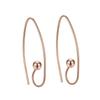 Pendientes de plata de ley S925 con forma de gancho para la oreja, joyería DIY, accesorios chapados en oro K, pendientes sencillos hechos a mano para mujer.