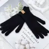 Guantes de Invierno Personalizados Encaje Cachemir Lana Tejidos Otoño e Invierno Adulto Cinco Dedos Sin Dedos Pantalla Táctil Cálidos para Mujer