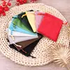 Bolsa de franela con cordón para guardar joyas, estuche para auriculares móviles, suministro directo de fábrica.