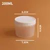 Taza de Plástico Pp Translúcido Esmerilado Hongmu con Tapa Desechable Portátil Taza para Pudín Taza para Yogur Caja de Almacenamiento de Alimentos