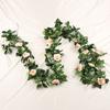 Yilun Flor 45 Enredaderas de Rosas Artificiales para Decoración de Arcos de Boda y Hogar, Enredaderas Falsas de Peonías para Arreglos de Interior