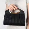 Bolsa de Banquete Portátil Plissada de Celebridade Pronta de Fábrica para Atravessar a Fronteira Bolsa de Vestido de Noiva Romântico para Noite Estilo Europeu e Americano