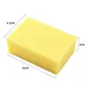 Cuadrados de esponja amarillos al por mayor para peluquería, limpieza de restos de cabello y lavado de platos en el hogar 10*6.5*3cm