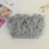 Directo de fábrica pieza de rasgar fuego tela de plumas accesorios hechos a mano diy ropa falda plumas decorativas venta al por mayor