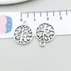 Misturado 100 5 Cores Folhas de Árvore da Vida Vazadas Série Pingente de Liga Pingente DIY Acessórios para Pulseira Colar