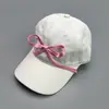 Comercio Exterior Estilo K Gorra de Béisbol Ajustable con Lazo Estéreo 3D para Mujer Gorra con Visera de Cinta Gorra de Algodón