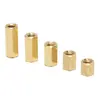 Columna de Aislamiento Hexagonal de Cobre de Doble Paso en Stock Columna Espaciadora M2-M6 Columna de Soporte para PCB Tornillo Columna Rosca Interna Espárrago Pasante