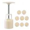 Molde de Embalagem para Bolo da Lua Pele de Gelo Grande para Bolo da Lua Casa DIY Tipo de Prensagem Manual Ferramenta de Marcação para Assar Dim Sum Bolo de Feijão Mungo