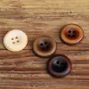 Botones Retro de Resina de Fruta Imitación para Abrigo Ropa de Abrigo Suéter Negro Negro Quemado Blanco Accesorios para Cárdigan Botones