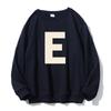 Sudadera de Felpa Nueva de Invierno 2025 para Hombre, Estilo Americano Estampado Trendy Ins Chaqueta Holgada, Top de Cuello Redondo Estilo Pareja